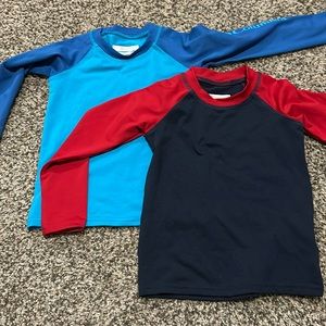 2 kids rash guards /swim shirts